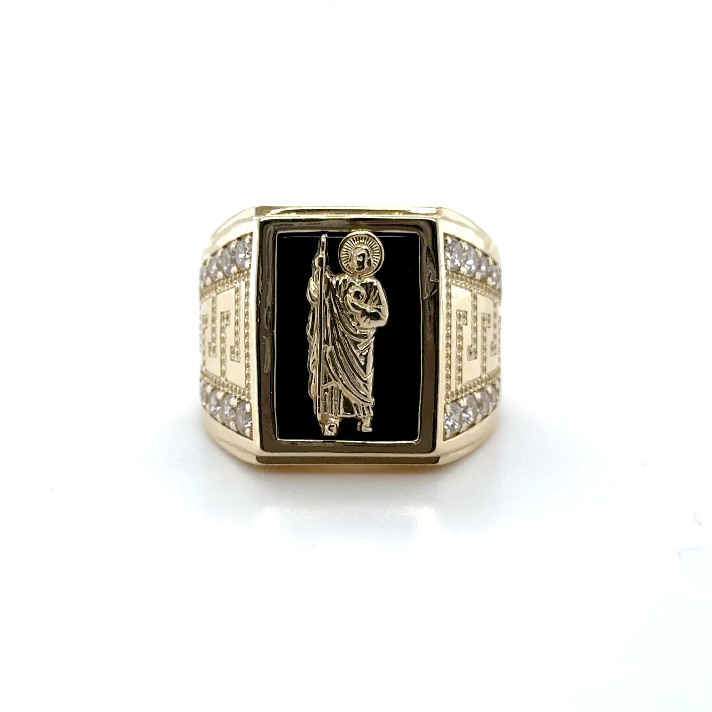 Anillo San Judas Onyx 14K